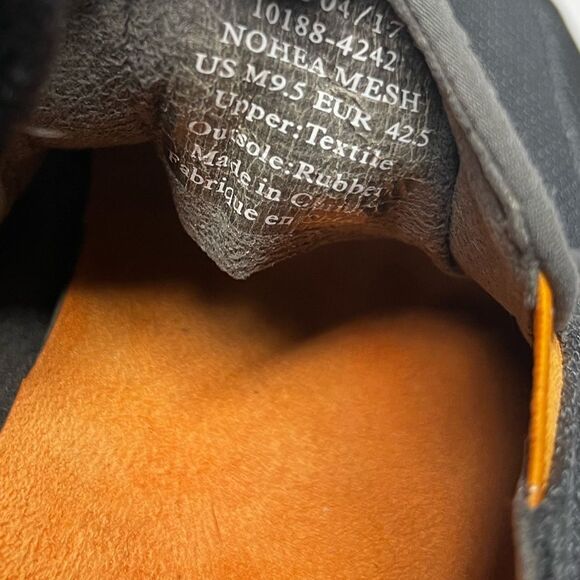 OluKai Nohea Mesh Dark Gray & Orange Slip On Shoes - Men's size 9.5 - Picture 10 of 10